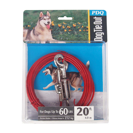 ORRVILLE Cable Dog Tie Out 20'Lrg Q3520SPG99